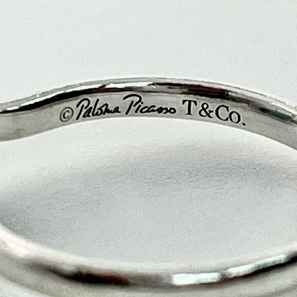 Tiffany & Co. Retired Paloma Picasso's Sugar Stack Amazonite Ring -Sz 6.5 - Picture 13 of 16